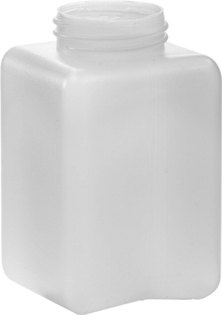 Vierkantflasche 250 ml, GL 40, HDPE natur